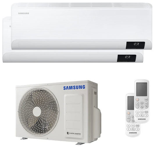 Condizionatore Samsung Cebu Wi-Fi dual split 9000+12000 BTU inverter A+++ wifi unità esterna 4,0 kW